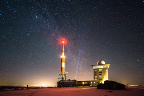Sternenhimmel auf dem Brocken im Harz