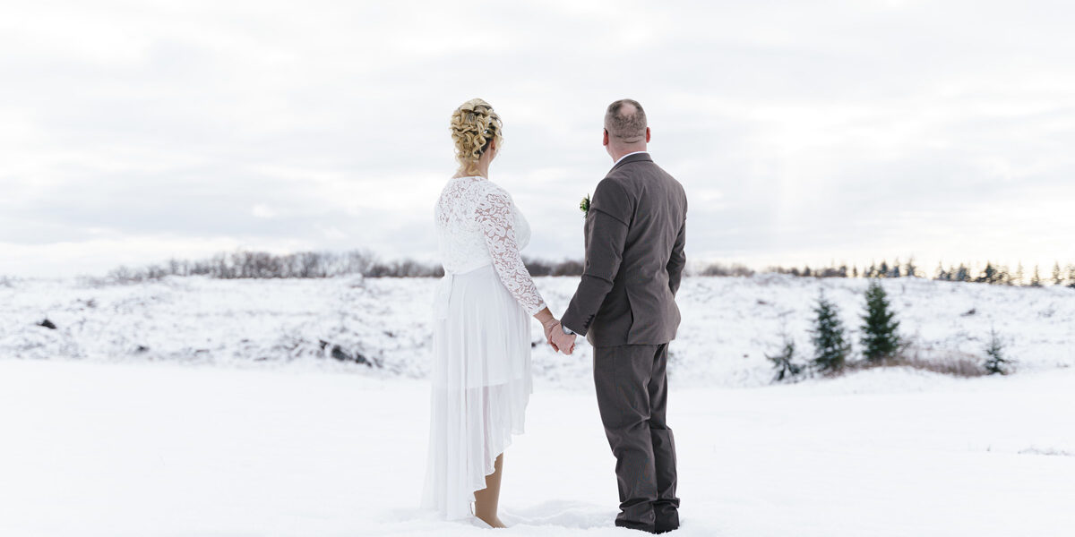 Winterhochzeit im verschneiten Harz