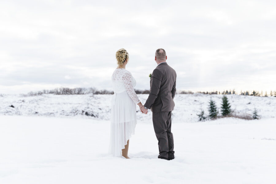 Hochzeitsfotograf im Harz Winterhochzeit im verschneiten Harz